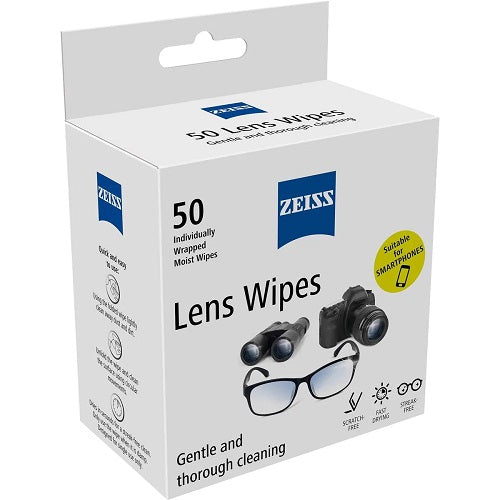Zeiss Lens Wipes 50 Pack